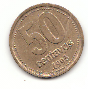  50 Centavos Argentinien 1993 (F756)   