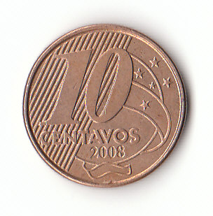 10 Centavos Brasilien 2008 (F764)   