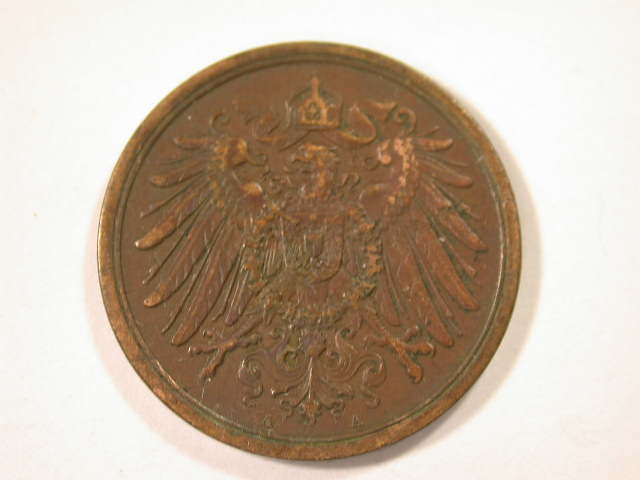  12046  2 Pfennig  1911 A  in vz-st   