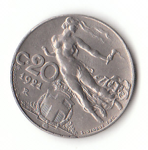  20 Centesimi Italien 1921(F822)   