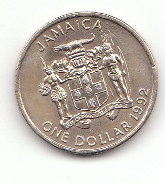  1 Dollar Jamaica 1992 Sir Alexander Bustamante (F860)   
