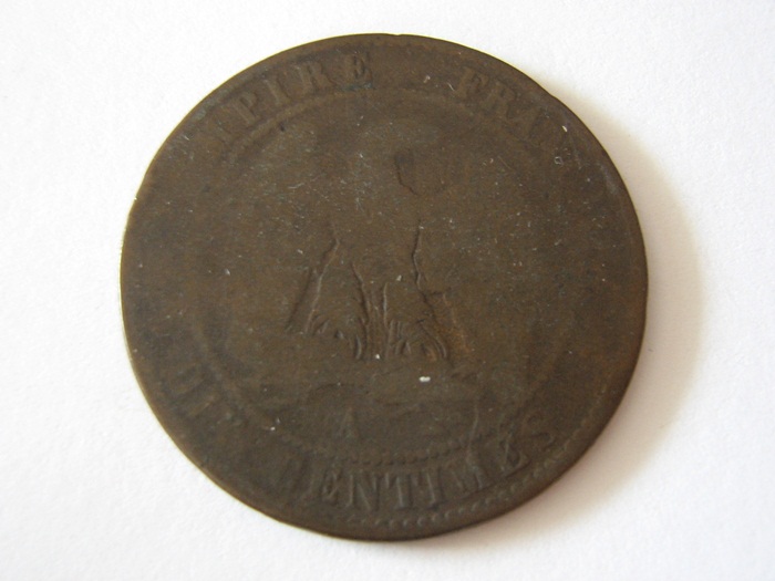  Frankreich Napoleon III centimes Münze   