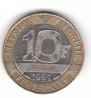  10 francs Frankreich 1991 (F914)   