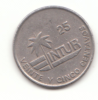  25 Centavos Kuba 1989 Intur (F938)   
