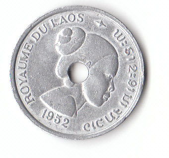  10 cent Laos 1952 AL (F976)   