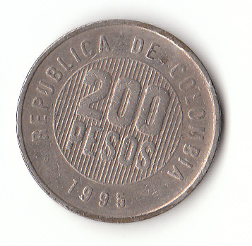  200 Pesos Kolumbien 1995 (F984)   