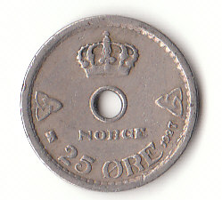  25 Öre Norwegen 1927 (G017)   