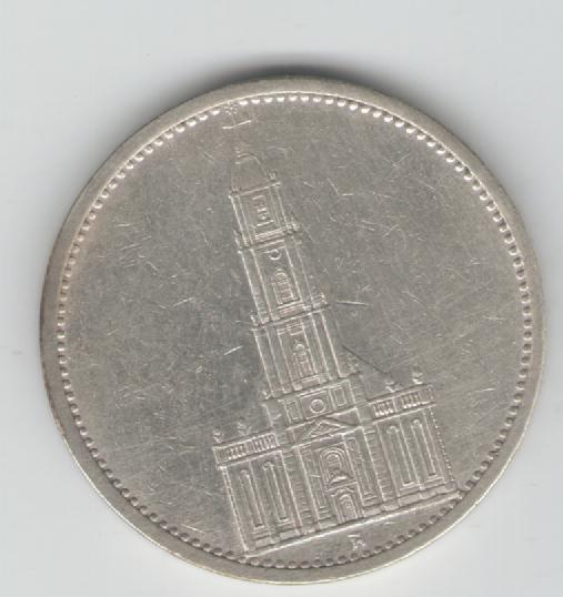 5 Mark Deutsches Reich 1934 A J357 (Silber)(k70)
