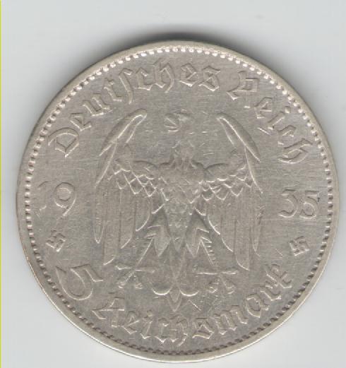  5 Mark Deutsches Reich 1935 A         J357 (Silber)(k73)   
