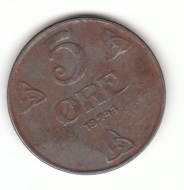5 Ore Norwegen 1943 (G023)