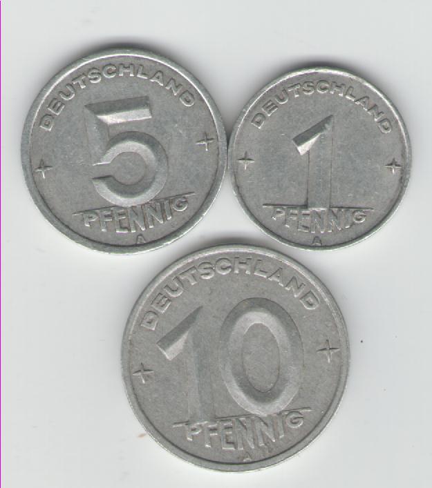 Münzlot DDR 1950 A(k83)