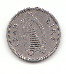 3 Pingin / 1/2 Reul Irland 1949 (G027)