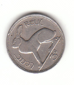 3 Pingin / 1/2 Reul Irland 1942 (G028)