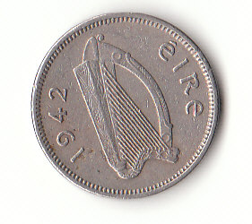  3 Pingin / 1/2 Reul  Irland 1942 (G028)   