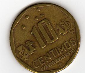  Peru 10 Centimos 2000   