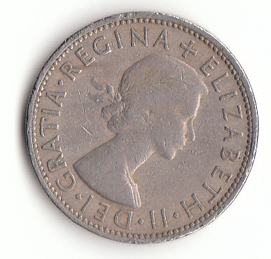  2 Shillings Großbritannien 1957( G043)   