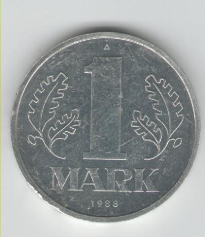  1 Mark Münze DDR 1988 A(k88)   