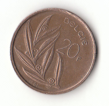  20 Francs Belgien ( belgie ) 1981  (F937)   