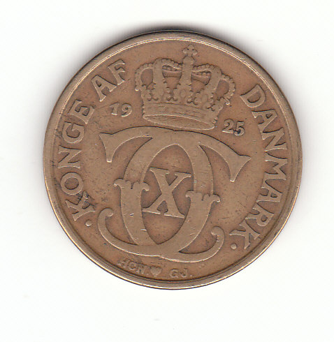  2 Kroner Dänemark 1925 (F852)   