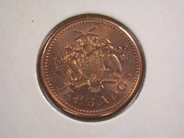 12048  Barbados  1 Cent  1992  in f.ST !!   