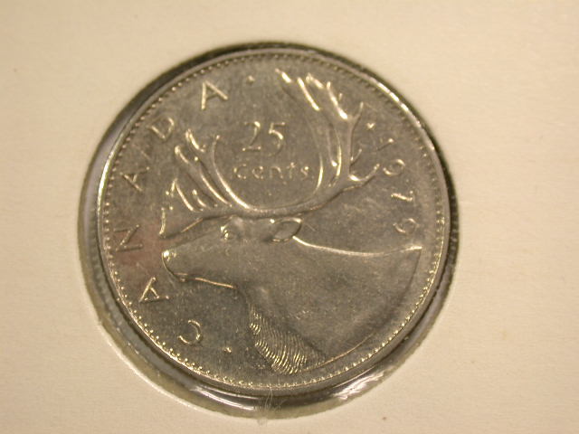  12048  Kanada  25 Cent  1979  in ST Erstabschlag PL   