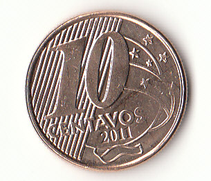 10 Centavos Brasilien 2011 (G128)