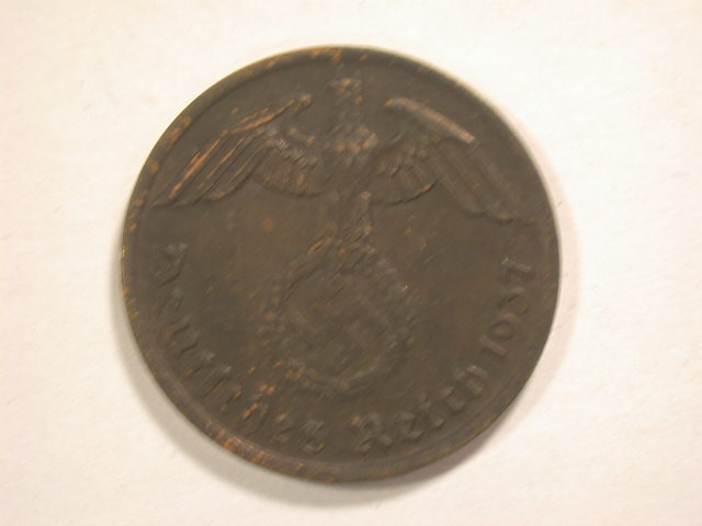  12049  III Reich   2 Pfennig  1937 D  in vz-st   