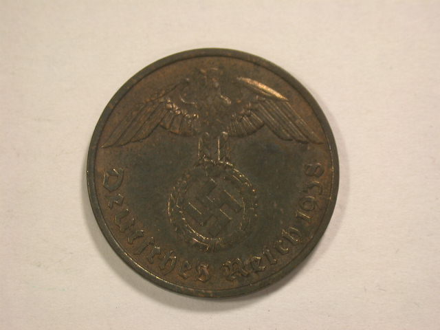  12049  III Reich   2 Pfennig  1938 E  in vz-st/f.st   