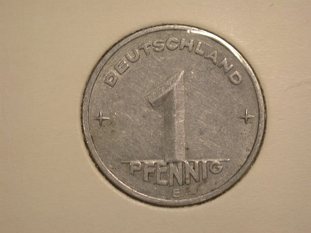  12050  DDR  1 Pfennig  1952 E  in ss+/ss-vz   