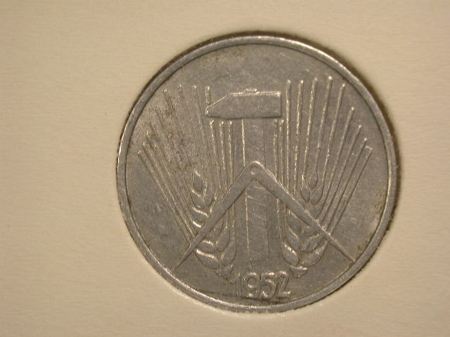  12050  DDR  1 Pfennig  1952 E  in ss+/ss-vz   