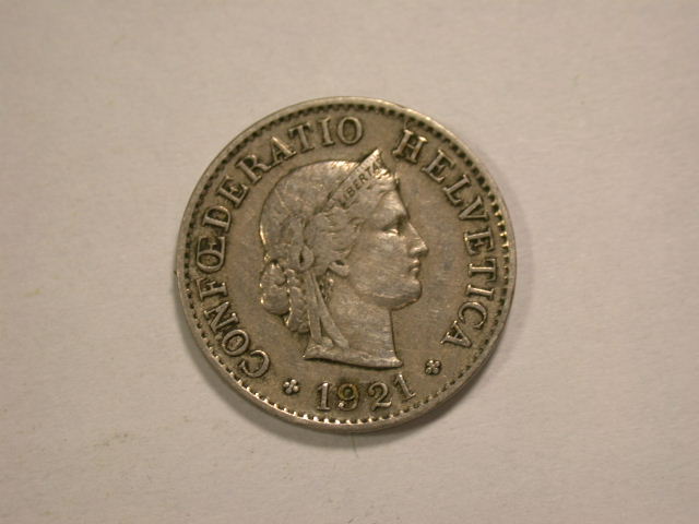 12051 Schweiz 5 Rappen 1921 in sehr schön +
