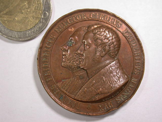 12053 Sachsen Johann Friedrich 1844 Jubiläum Kupfer v. F. Helfricht
