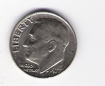 USA Schön Nr.197 1 Dime K,K-N plattiert 1977 siehe Bild