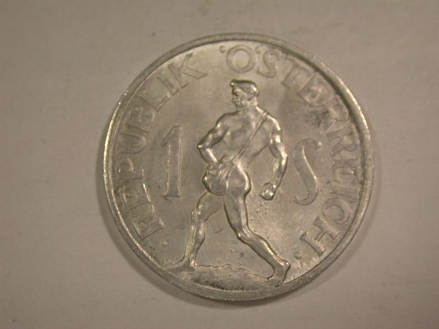 12054 Österreich 1 Schilling 1952 in Stempelglanz !!