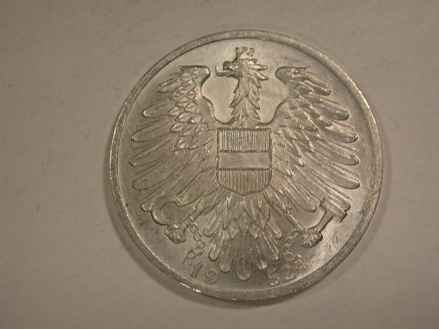  12054  Österreich  1 Schilling  1952  in Stempelglanz !!   