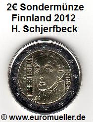 Finnland 2 Euro Sondermünze 2012...Helene Schjerfbeck...unc.   