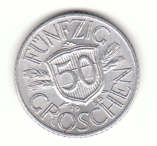  50 Groschen Österreich 1955 (G183))   