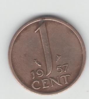  1 Cent Niederlande 1957   