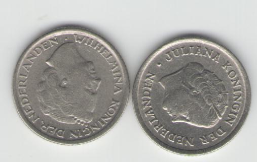  10 Cent Niederlande 1948 und 1962   