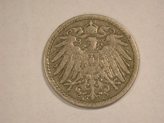  12055  KR  5 Pfennig  1898 A in sehr schön   