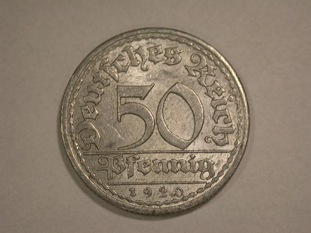 12055 Weimar 50 Pfennig 1920 A in vz-st/f.st