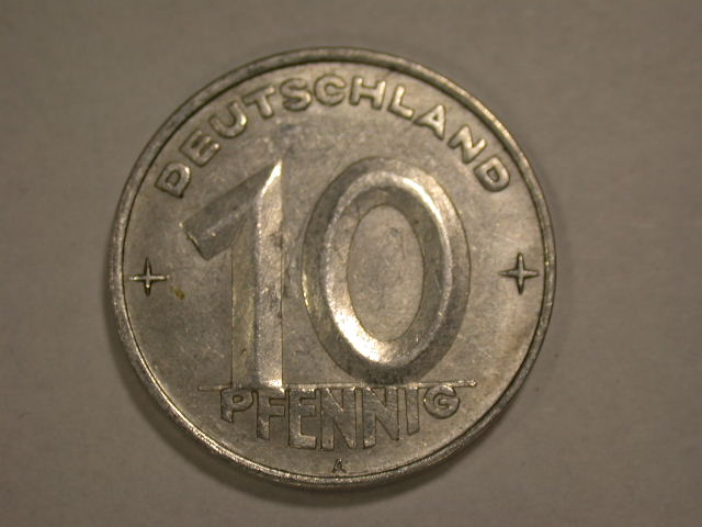  12055  DDR  10 Pfennig  1952 A  in vz/vz-st   