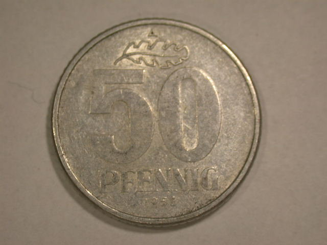  12055  DDR  50 Pfennig  1958  in ss/ss+   
