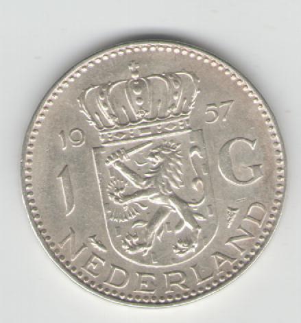  1 Gulden Niederlande 1957   