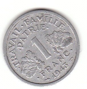  1 Francs Frankreich 1943 (G190)   