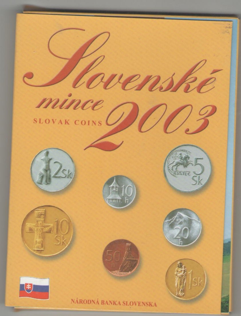  Original Kursmünzensatz Slowakei 2003 stgl   