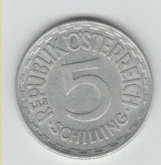  5 Schilling  Österreich 1952   