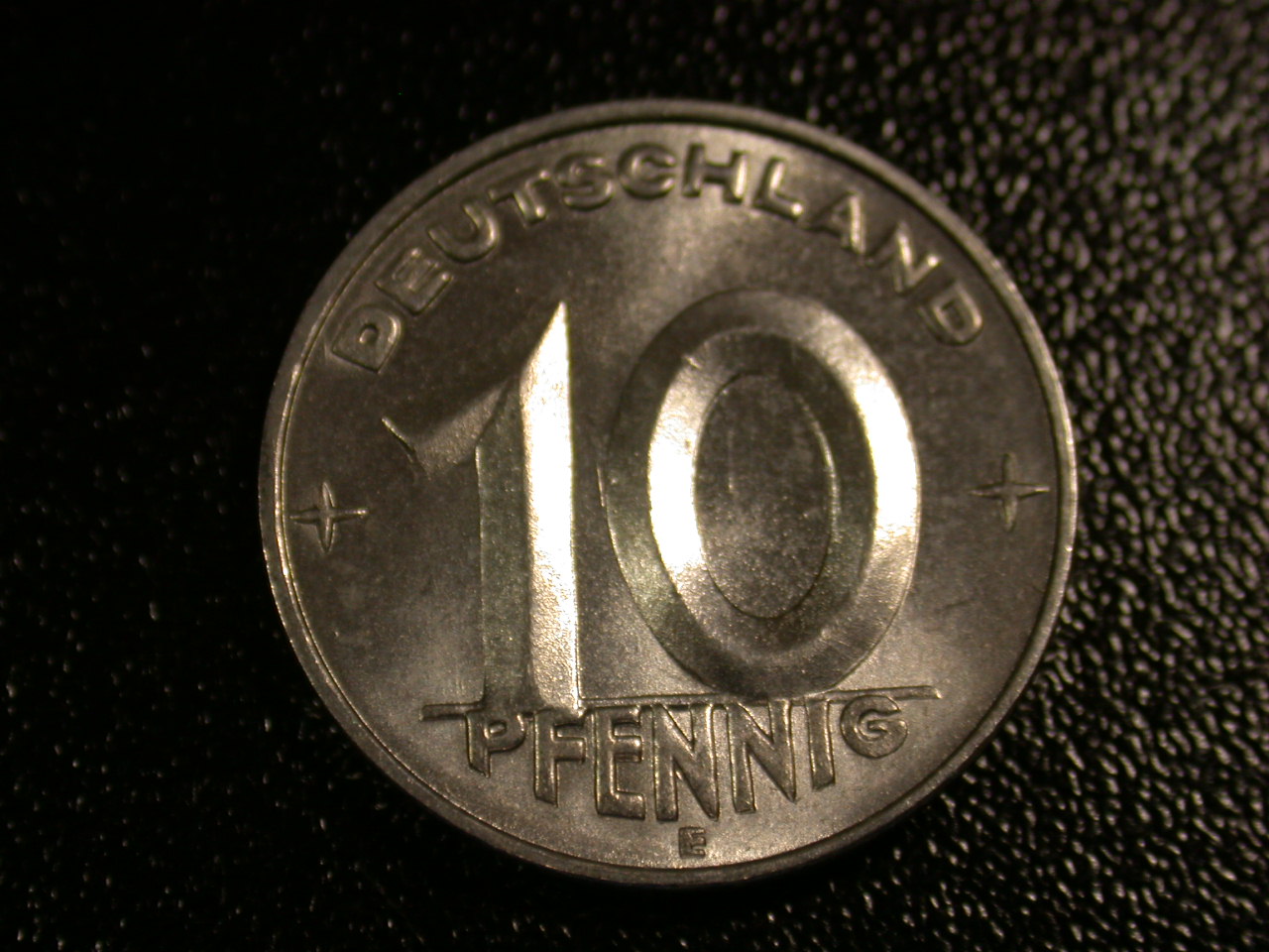 12045 DDR 10 Pfennig 1952 E in Stempelglanz !!! Rarität