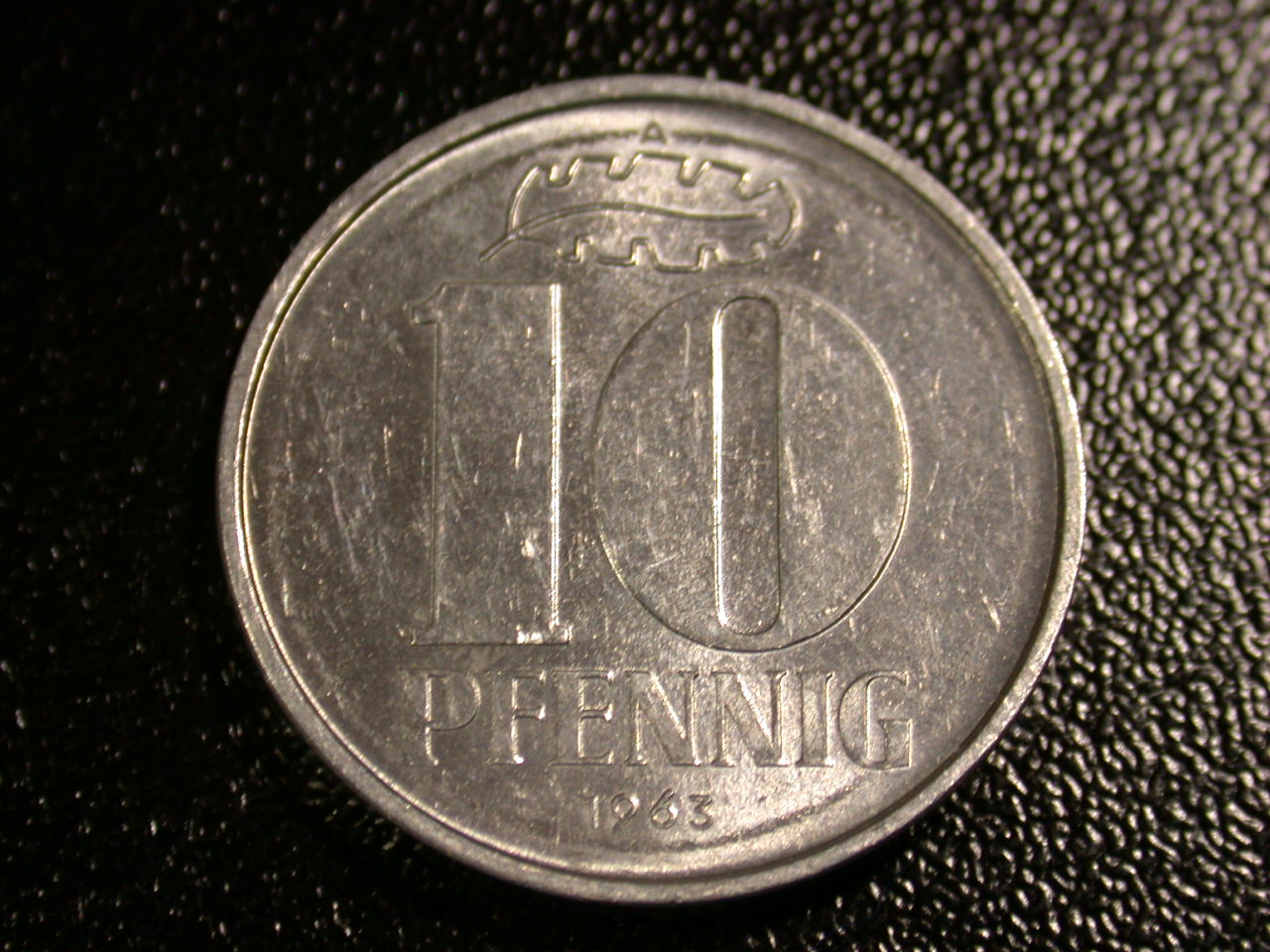 12045 DDR 10 Pfennig 1963 in vz-st !!! Rarität