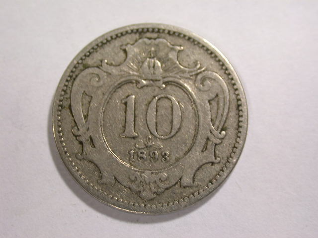  12056  Österreich    10 Heller  1893  in ss   